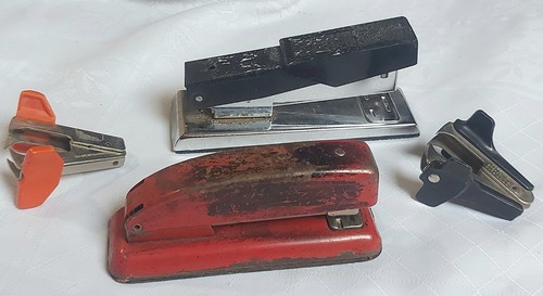 Vintage staplers staple - &,